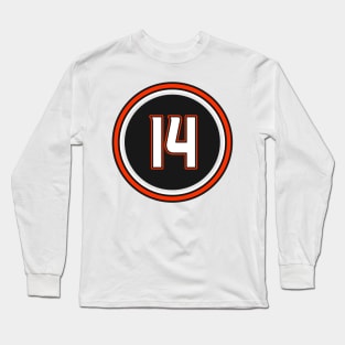 Adam Henrique Number 14 Jersey Anaheim Ducks Inspired Long Sleeve T-Shirt